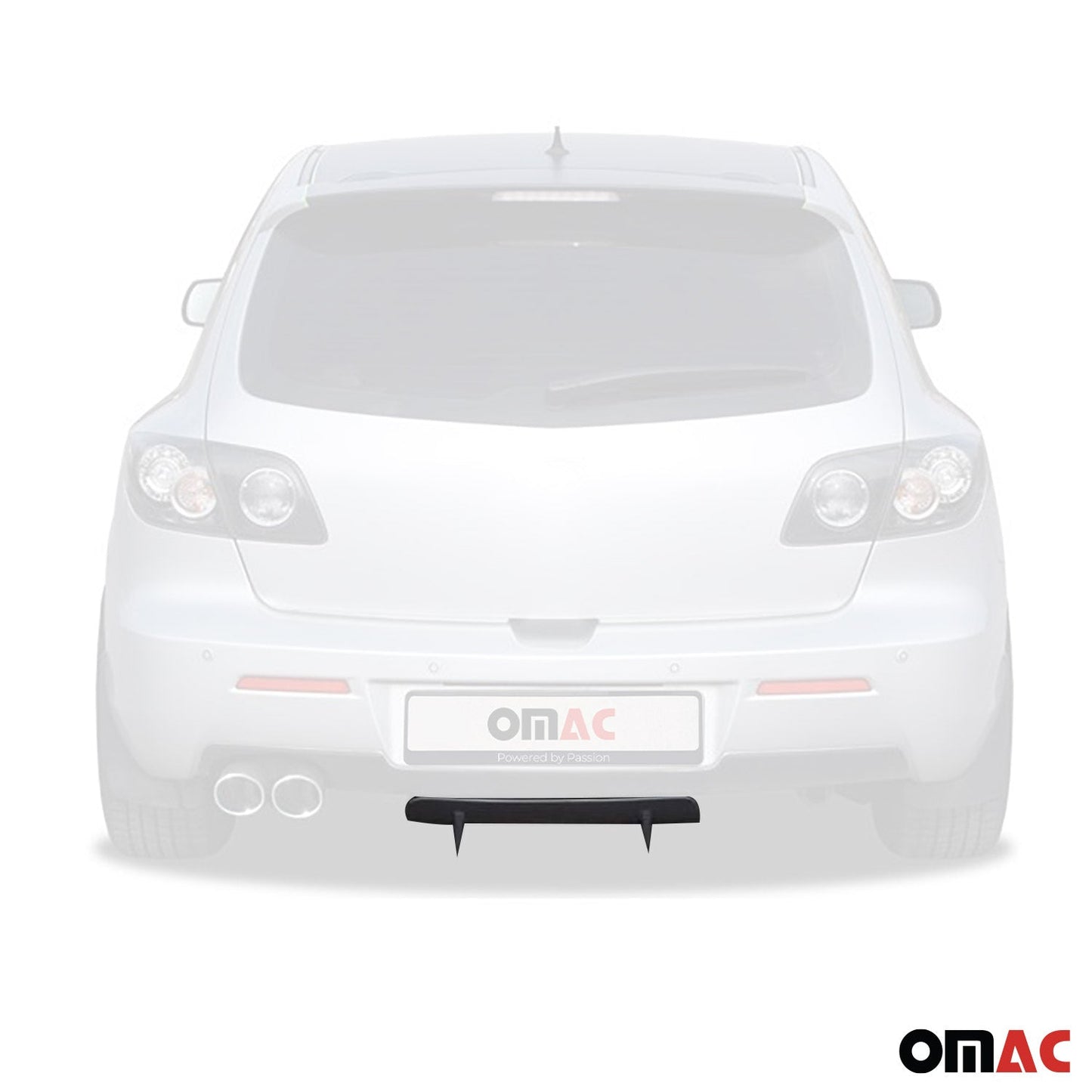 Heckschürzenansatz Heck Diffusor für Mazda 3 BK 2006-2009 Unlackiert Kunststoff