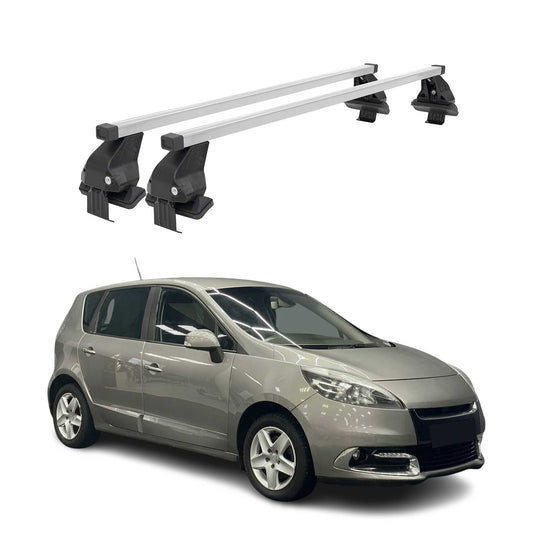 Menabo Dachträger Grundträger für Renault Scénic III Facelift 2013-16 Stahl Grau