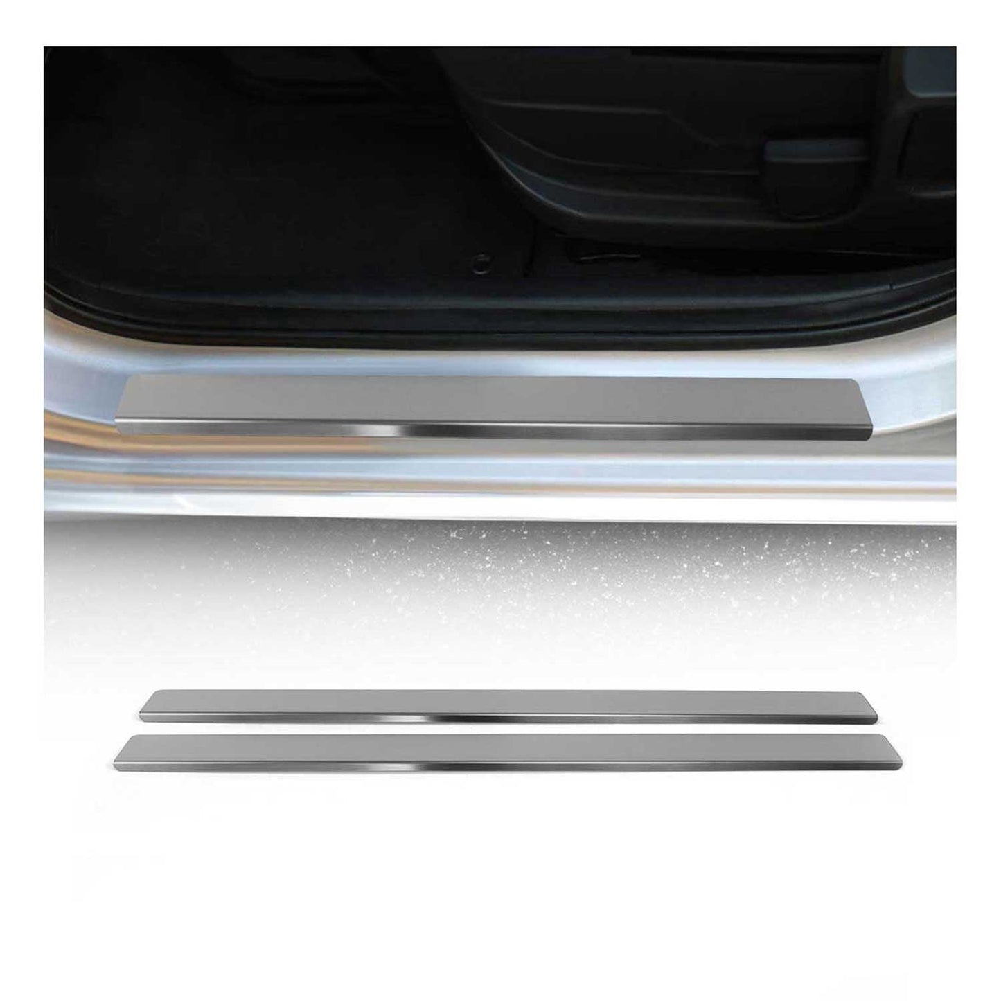 Protecții prag uși pentru Toyota Corolla 2013-2019 sedan, oțel inoxidabil cromat