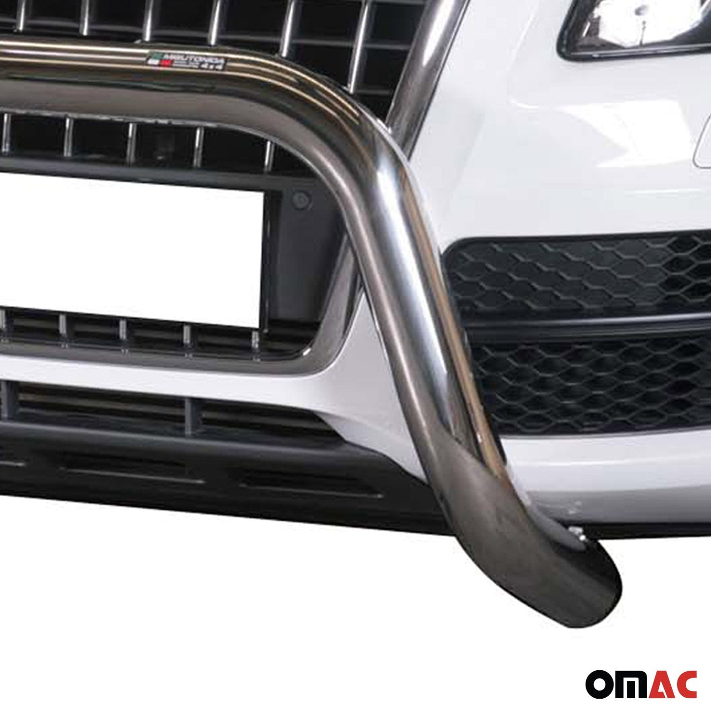 Bară de protecție/buton față pentru Audi Q5 2008-2015 ø76mm oțel argintiu protecție