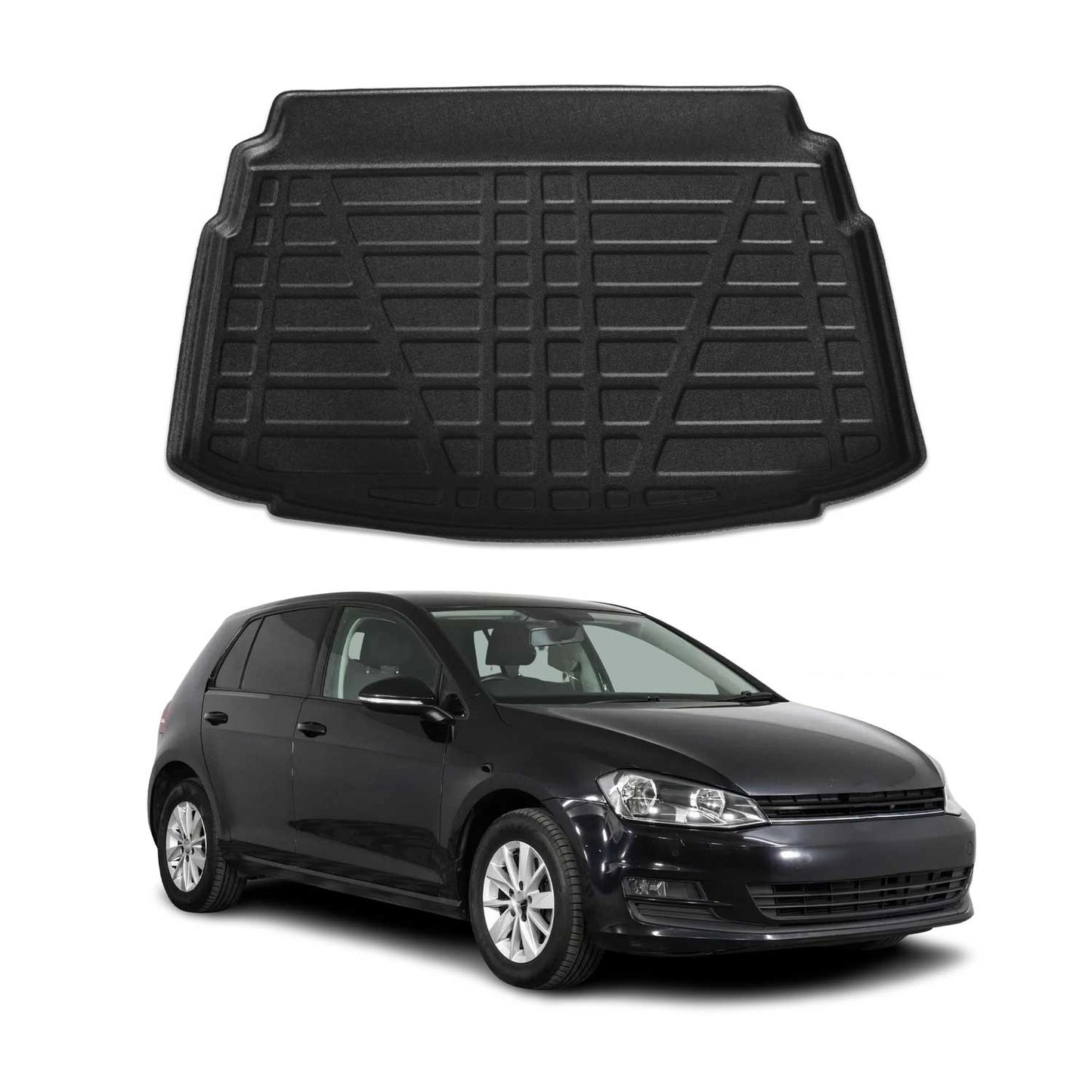 Protecție portbagaj/căptușeală bagaje pentru VW Golf 2012-2025 cu 5 uși, cauciuc TPE inferior
