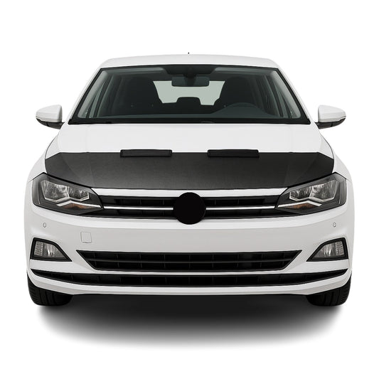 Haubenbra Steinschlagschutz Bonnet Bra für VW Polo 2017-2025 Carbon Optik Halb