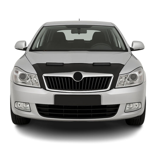 Haubenbra Steinschlagschutz für Skoda Octavia 1Z 2004-2009 Schwarz Halb