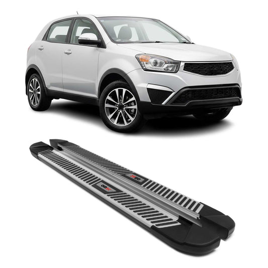 Praguri, praguri laterale, prelate pentru Ssangyong Korando C 2011-19, aluminiu, negru