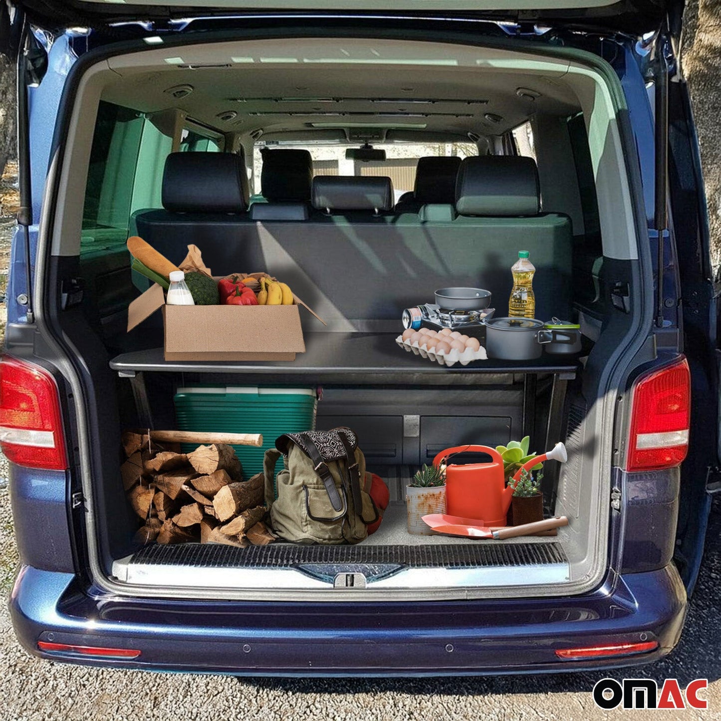 Multiflexboard Bettverlängerung Ablage für VW T5 T6 Multivan 2003-2024 Schwarz