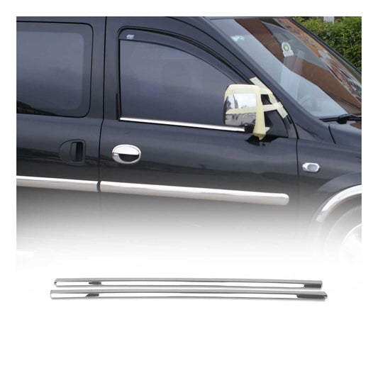 Fensterleisten Zierleisten für Opel Combo C 2001-2011 Edelstahl Chrom 2tlg