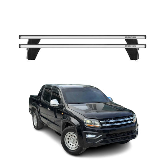 Menabo Dachträger Grundtäger für VW Amarok mk1 2010-2016 Pre-FL 75kg Alu Grau 2x
