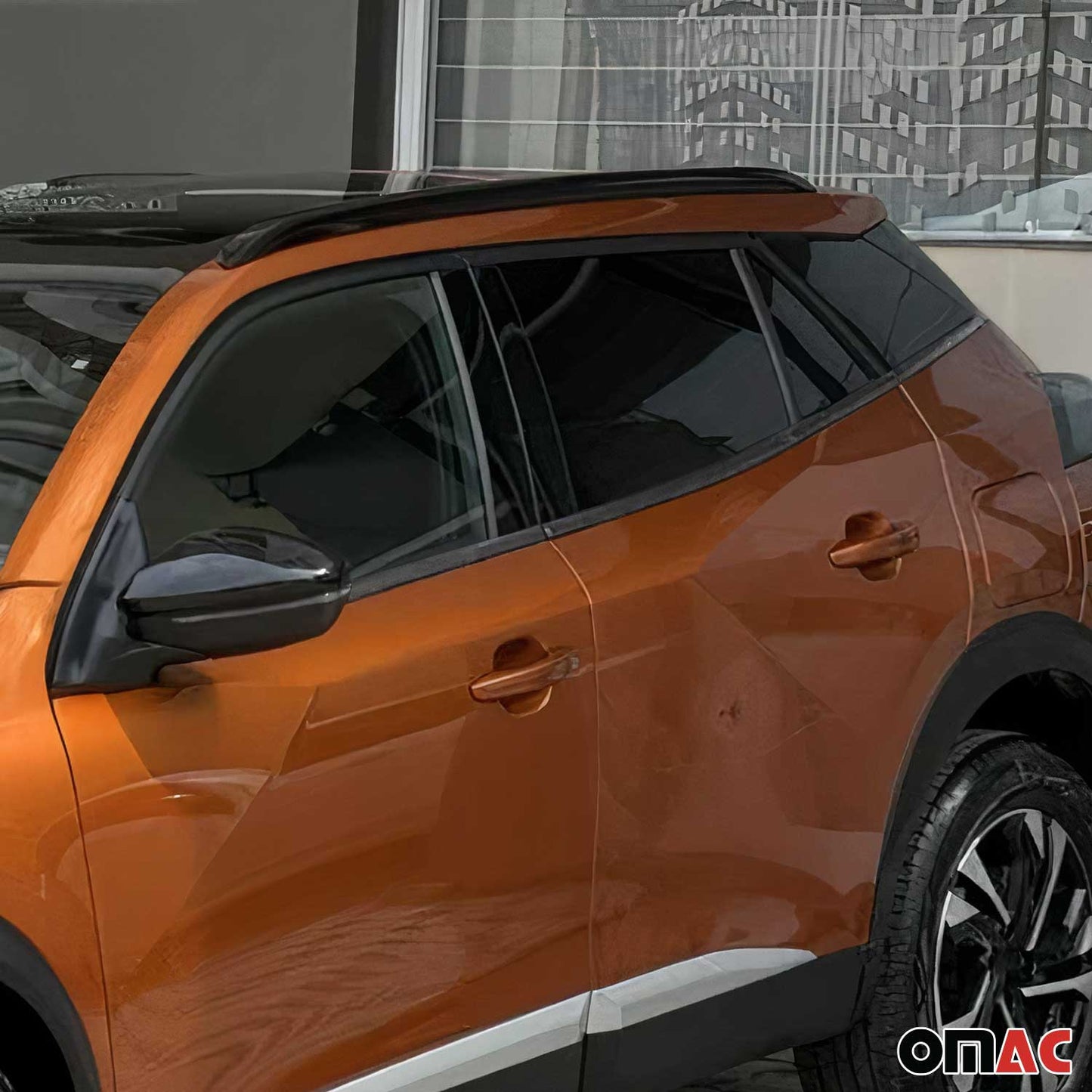 Fensterleisten Zierleisten für Peugeot 2008 2019-2020 Edelstahl Dunkel 6tlg