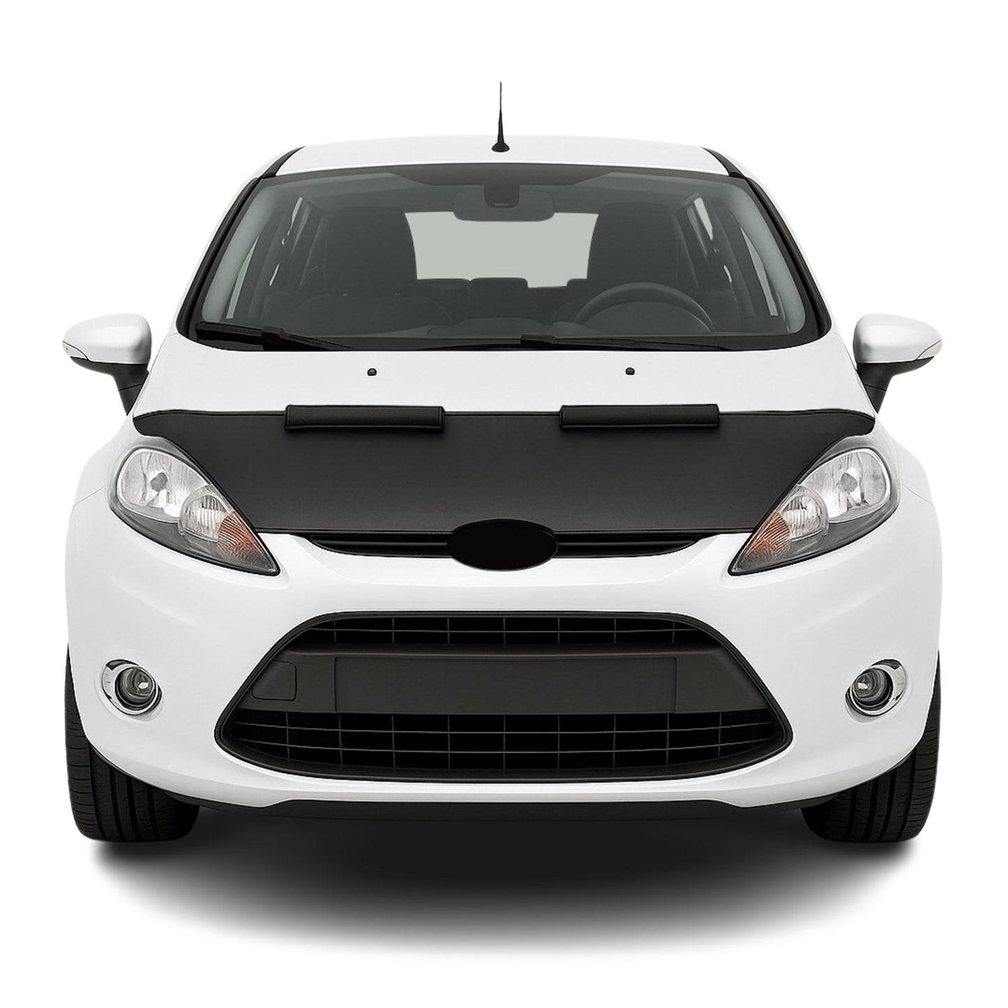 Protecție capotă anti-ciobituri pentru Ford Fiesta 6 2009-2012, jumătate neagră
