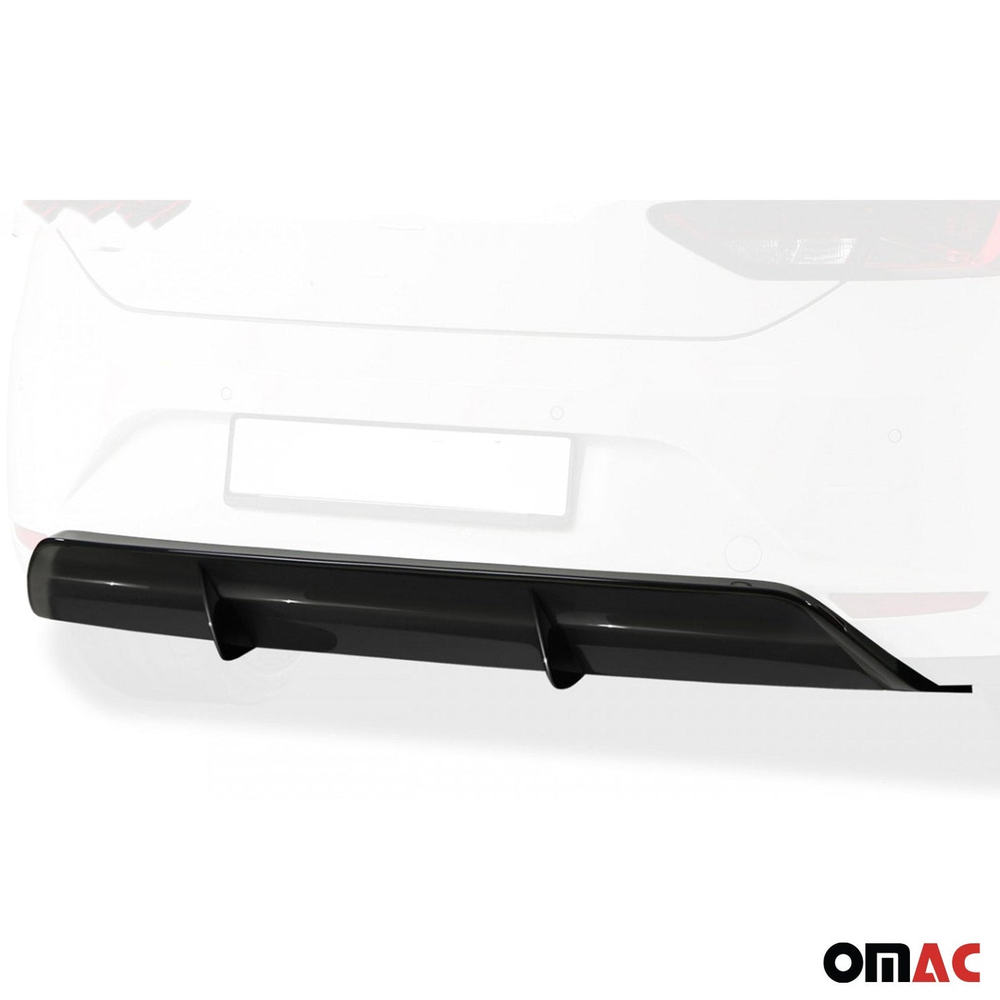 RDX Heckschürzenansatz Diffuser für Seat Leon 5F 5 trg 2013-2017 ABS Schwarz