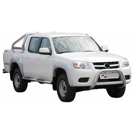Bară de protecție/buton față pentru Mazda BT-50 2009-2012 ø76mm oțel argintiu protecție