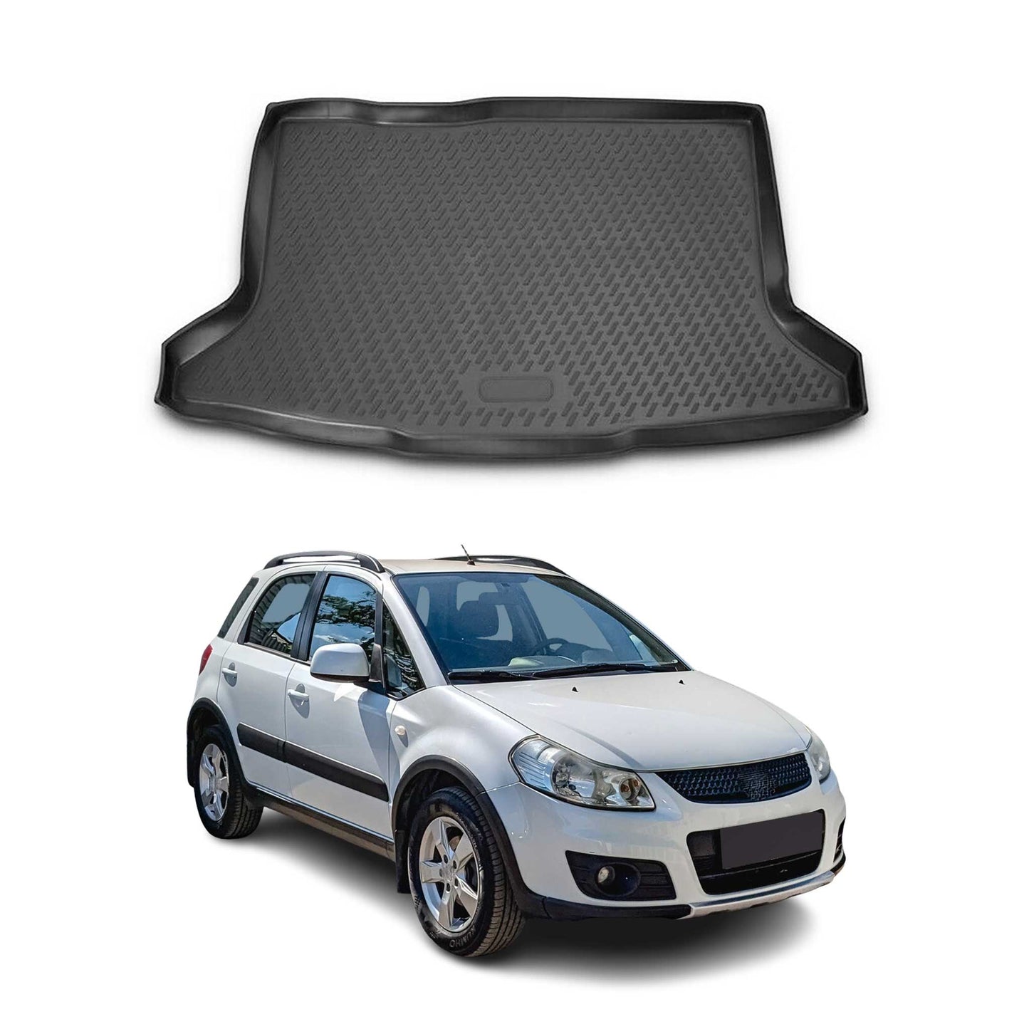 Protecție portbagaj/căptușeală bagaje pentru Suzuki SX4 2007-2014, cauciuc, negru