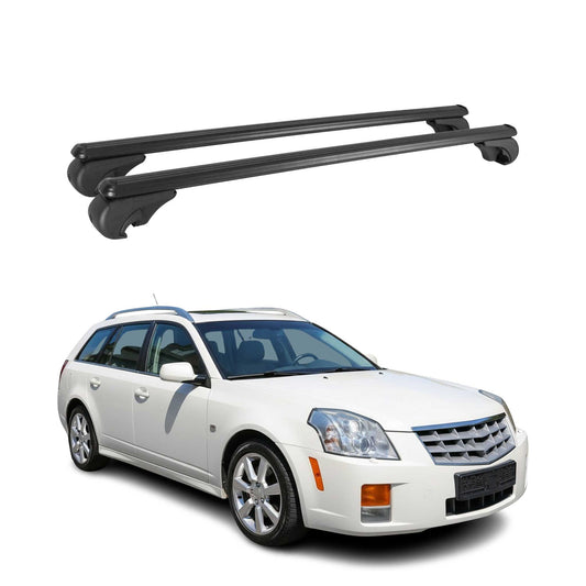 Dachträger für Cadillac BLS Wagon 2006-2010 Gepäckträger Grundträger Alu Schwarz