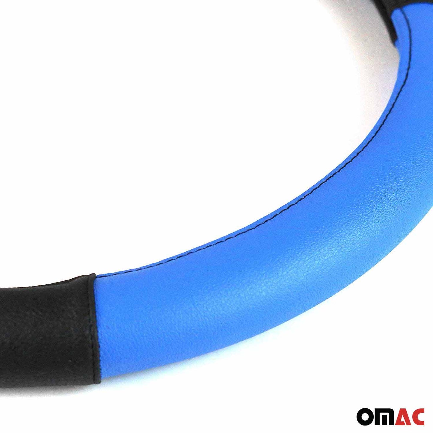 Lenkradbezug Lenkradschoner Lenkrad Abdeckung Blau-Schwarz Ø 38-40 cm