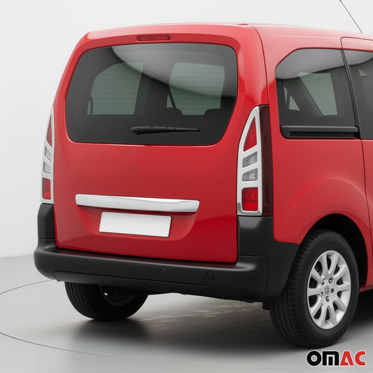 Rücklicht Leisten Heckleuchte für Citroen Berlingo 2008-2012 Pre-FL Edelstahl 2x