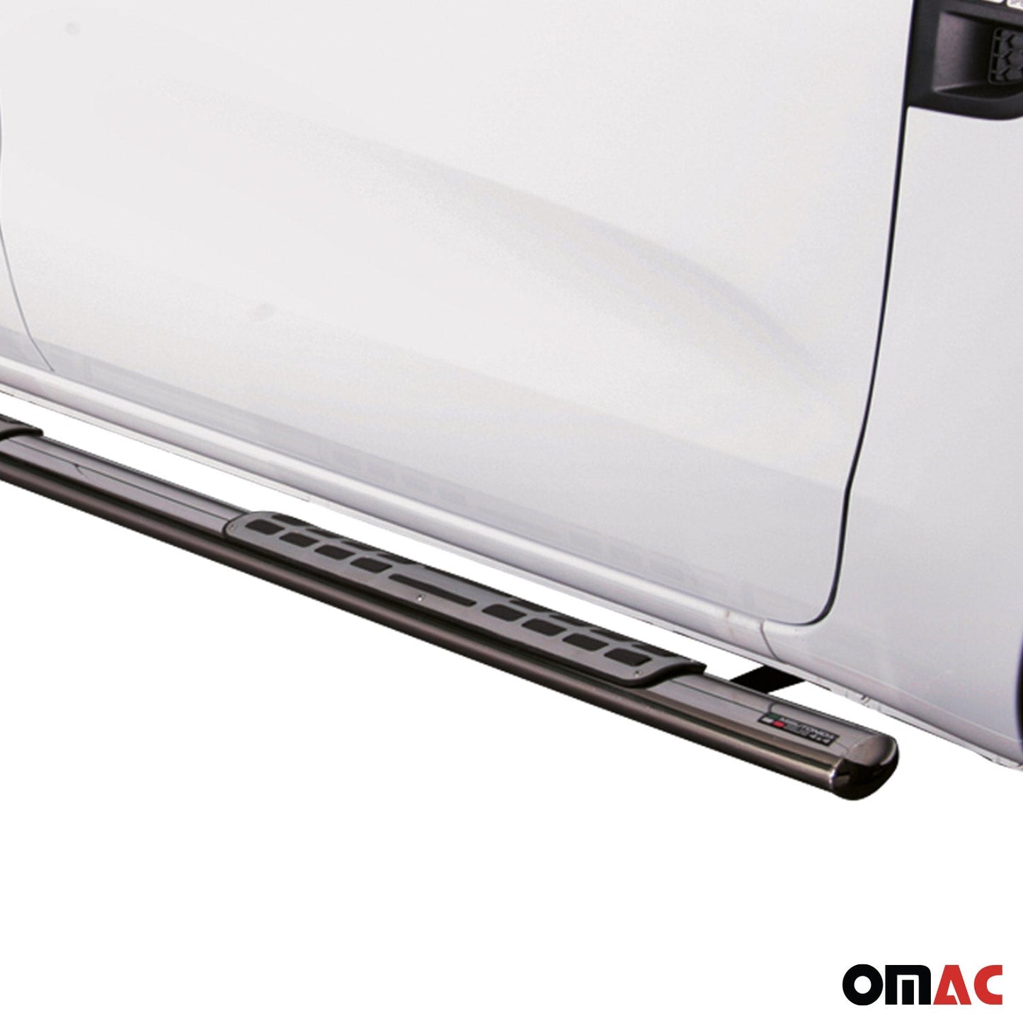 Stahl Seitenschweller Schwellerrohre für Ford Ranger Single Cab 2012-2025 Grau