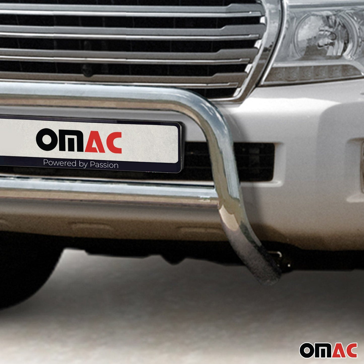 Bară de protecție/buton față pentru Toyota Land Cruiser V8 2012-2016, omologată ABE, argintie