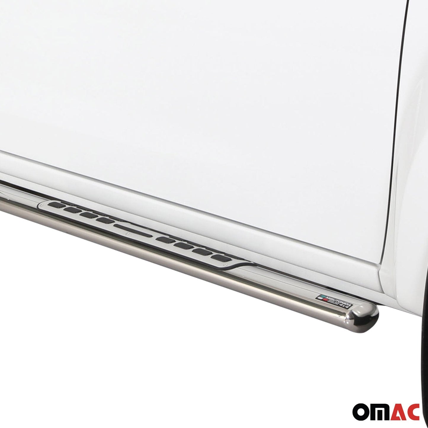 Stahl Seitenschweller Schwellerrohre für Isuzu D-Max Double Cab 2012-2019 Grau