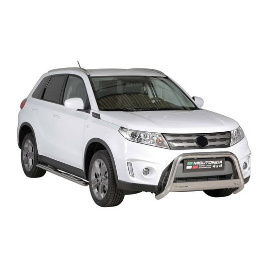 Praguri/praguri laterale din oțel inoxidabil pentru Suzuki Vitara 2015-2018, argintii