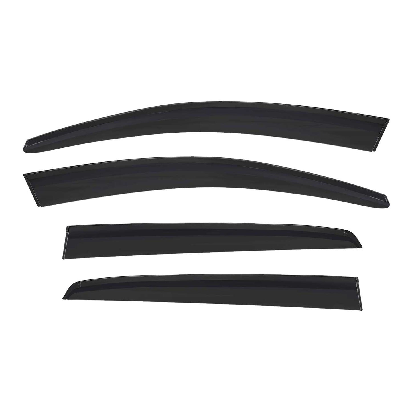 4x Deflectoare de vânt Deflectoare de ploaie pentru Peugeot 307 308 2001-2012 Hatchback Întunecate