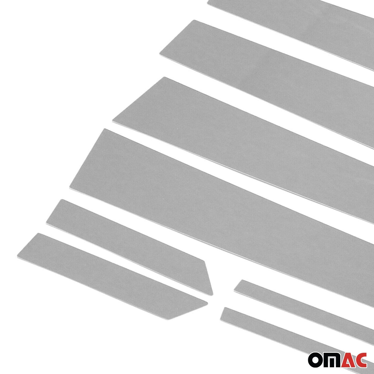 B-Säule Türsäulen Verkleidung für Hyundai i10 2020-2025 Edelstahl Silber 8tlg