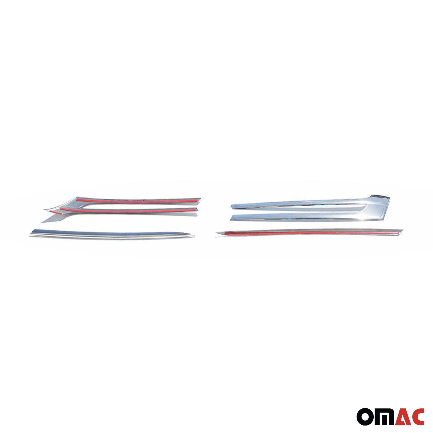 Benzi grilă radiator pentru VW Multivan T5 2009-2015, crom-argintiu, 4x