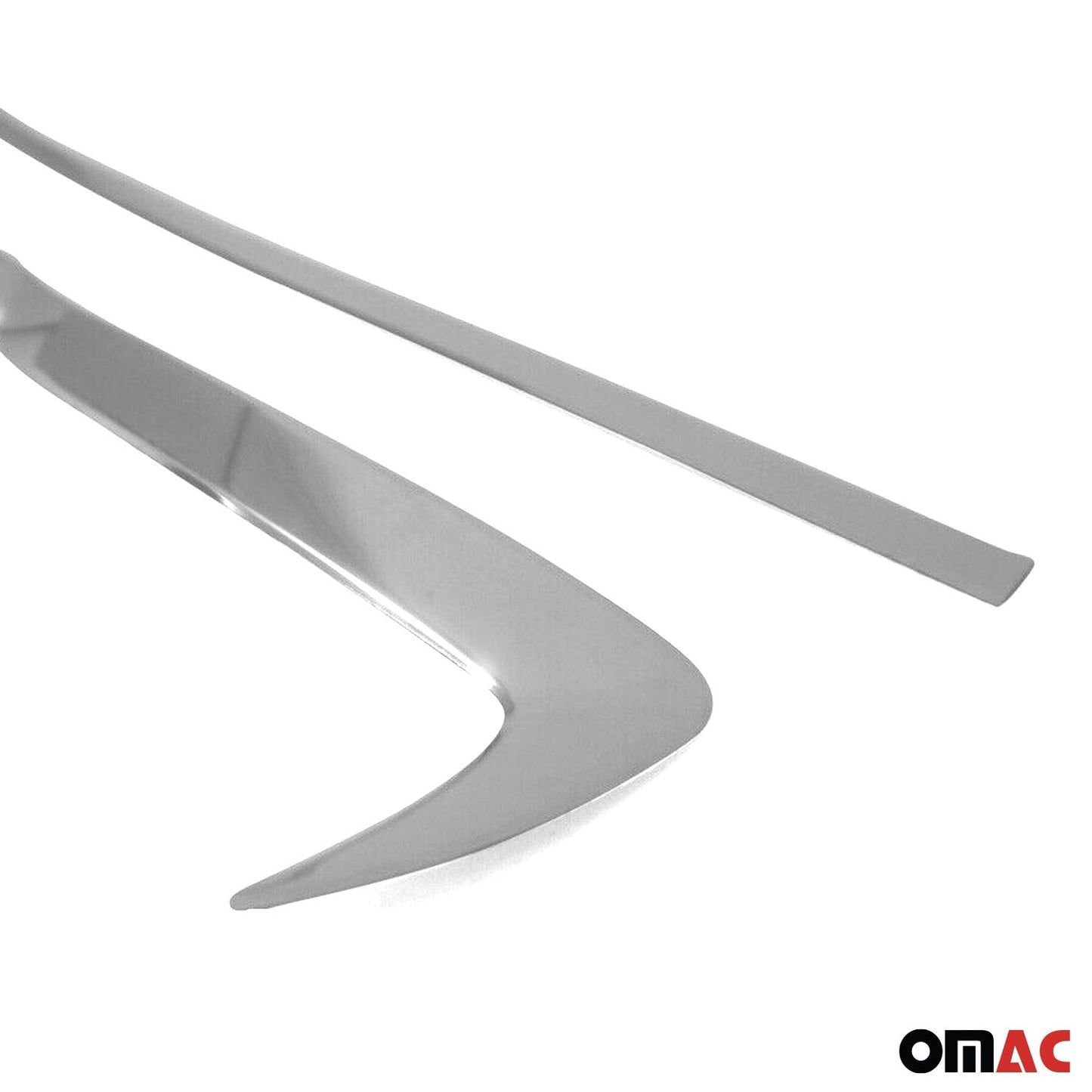 Benzi decorative grilă auto pentru Hyundai i20 2018-2021, oțel inoxidabil, argintiu, 3 bucăți