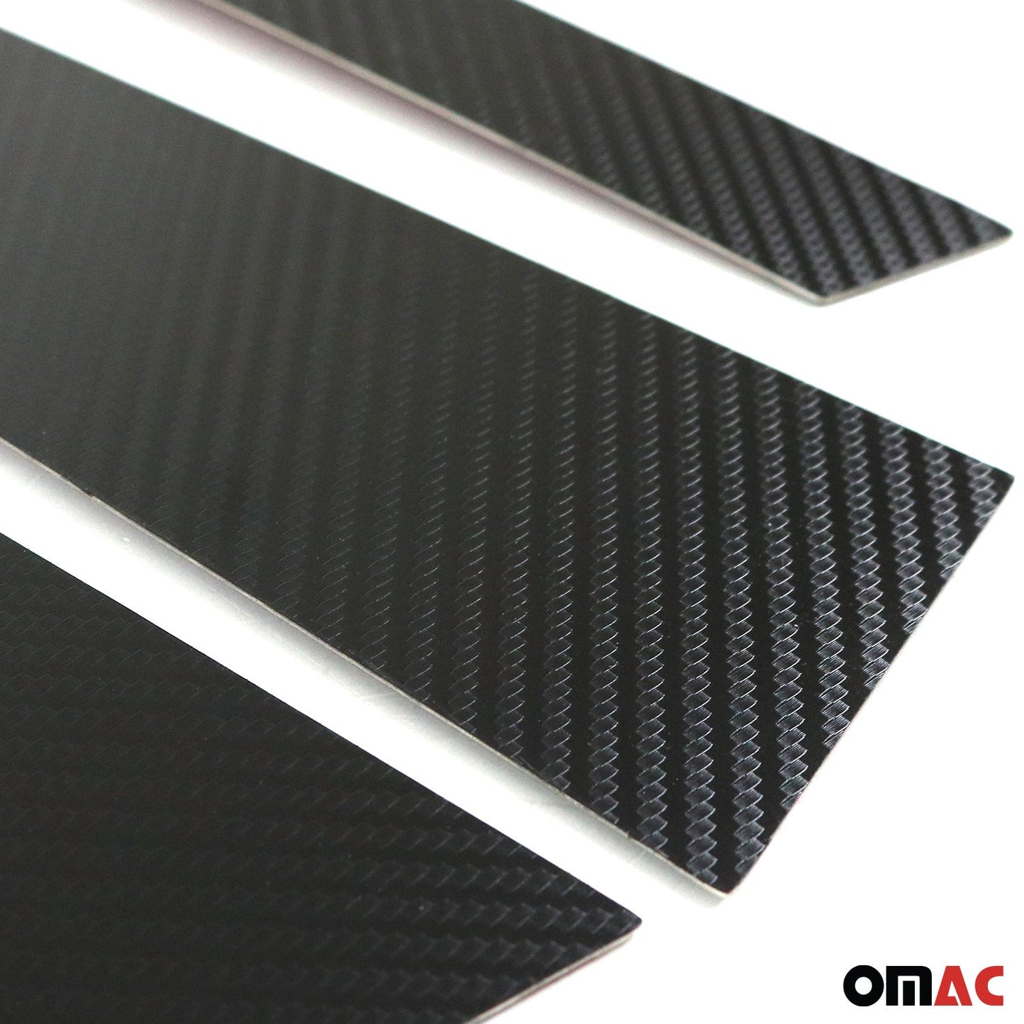 B-Säule Türsäulen Verkleidung für Hyundai Kona 2017-2020 Chrom Kohlefaserfolien