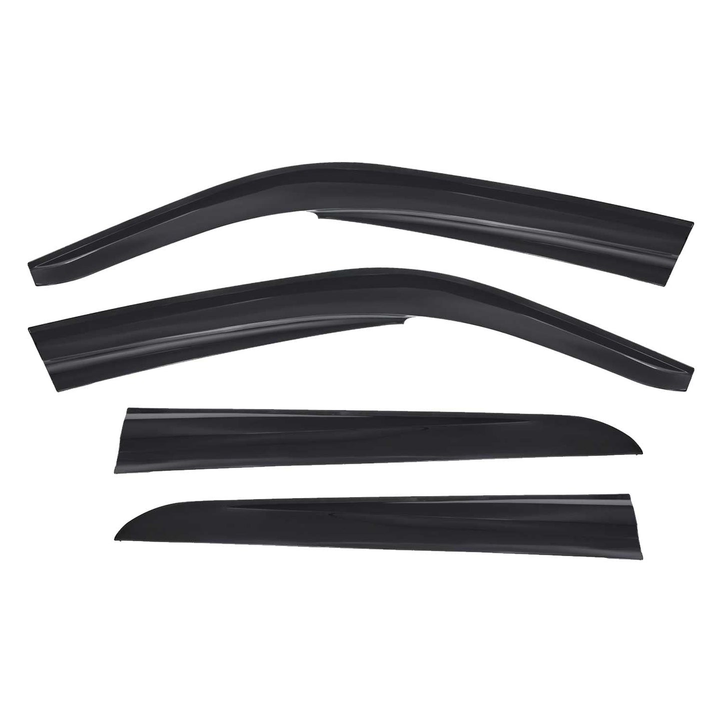 4x Deflectoare de vânt, deflectoare de ploaie pentru Renault Thalia 2008-2012, acrilice, închise la culoare