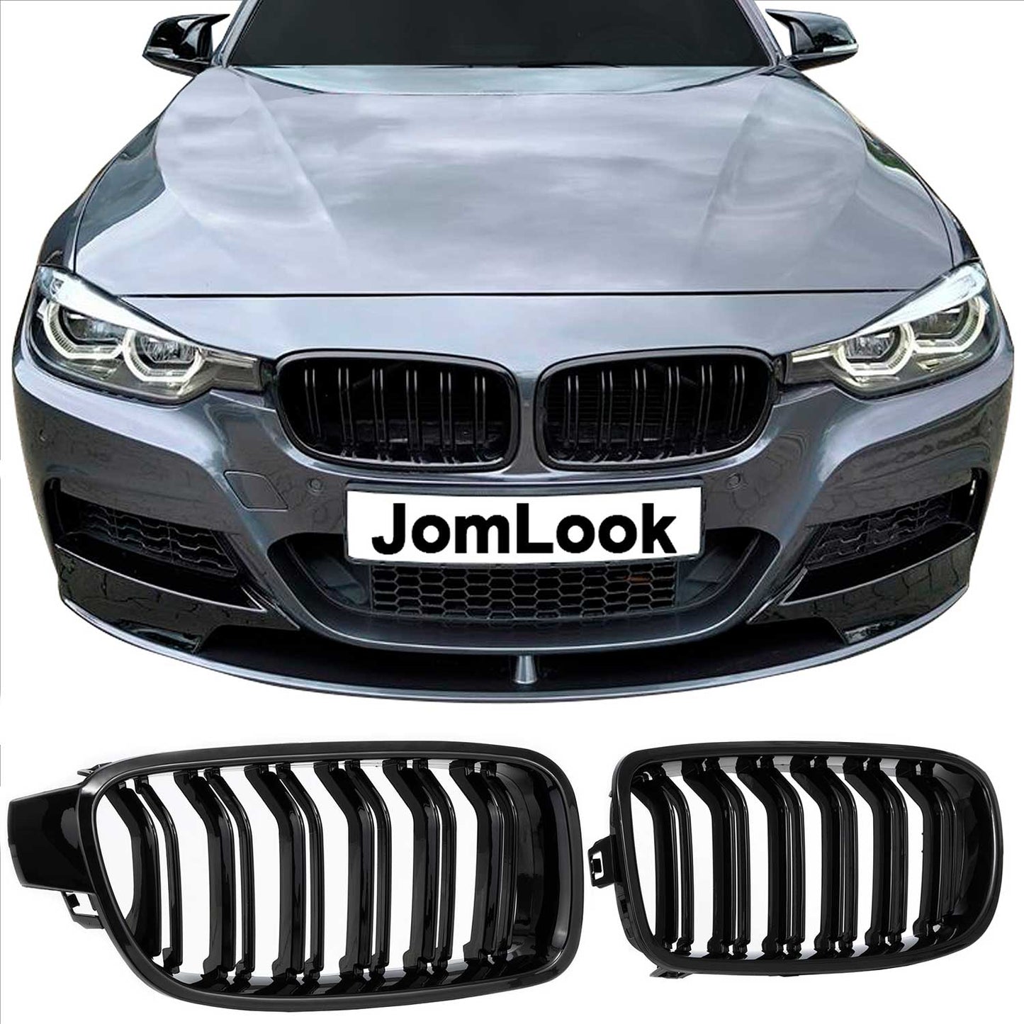 Grilă radiator JOM pentru BMW F30 F31 2011-2019 Negru 1 bucată
