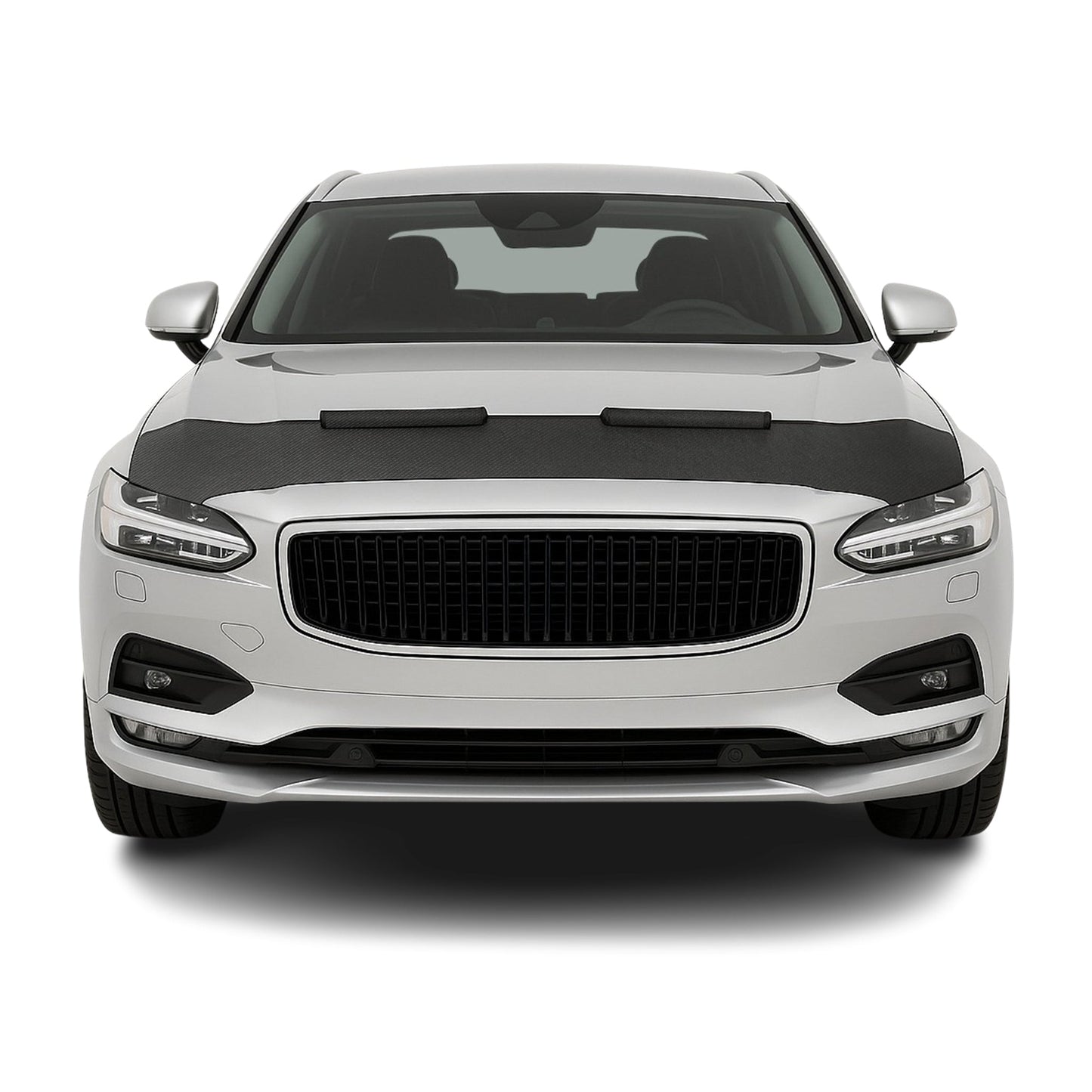 Haubenbra Steinschlagschutz Bonnet Bra für Volvo V90 2016-2025 Carbon Optik Halb