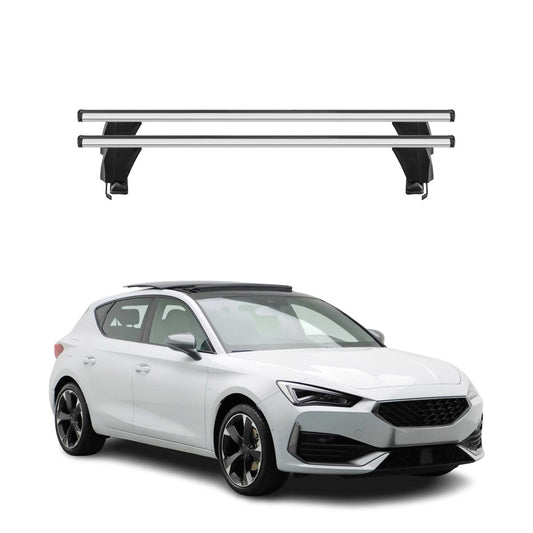Menabo Dachträger Grundtäger für Cupra Leon 2020-2025 50kg Alu Silber 2 tlg