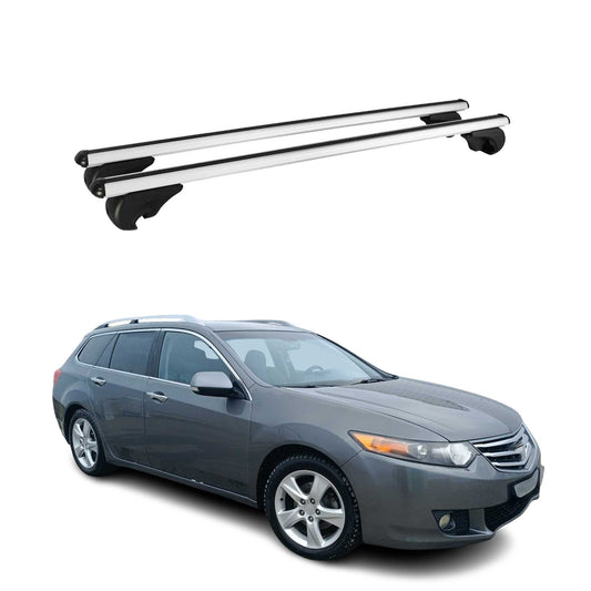 Dachträger Grundtäger für Honda Accord Kombi 1997-2002 75kg Alu Silber 2 tlg