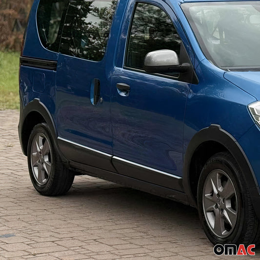 Seitentürleiste Türleisten Türschutzleiste für Dacia Dokker 2012-2021 Chrom 4x
