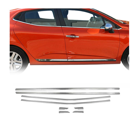 Fensterleisten Zierleisten für Renault Clio 2019-2025 Edelstahl Chrom 8tlg