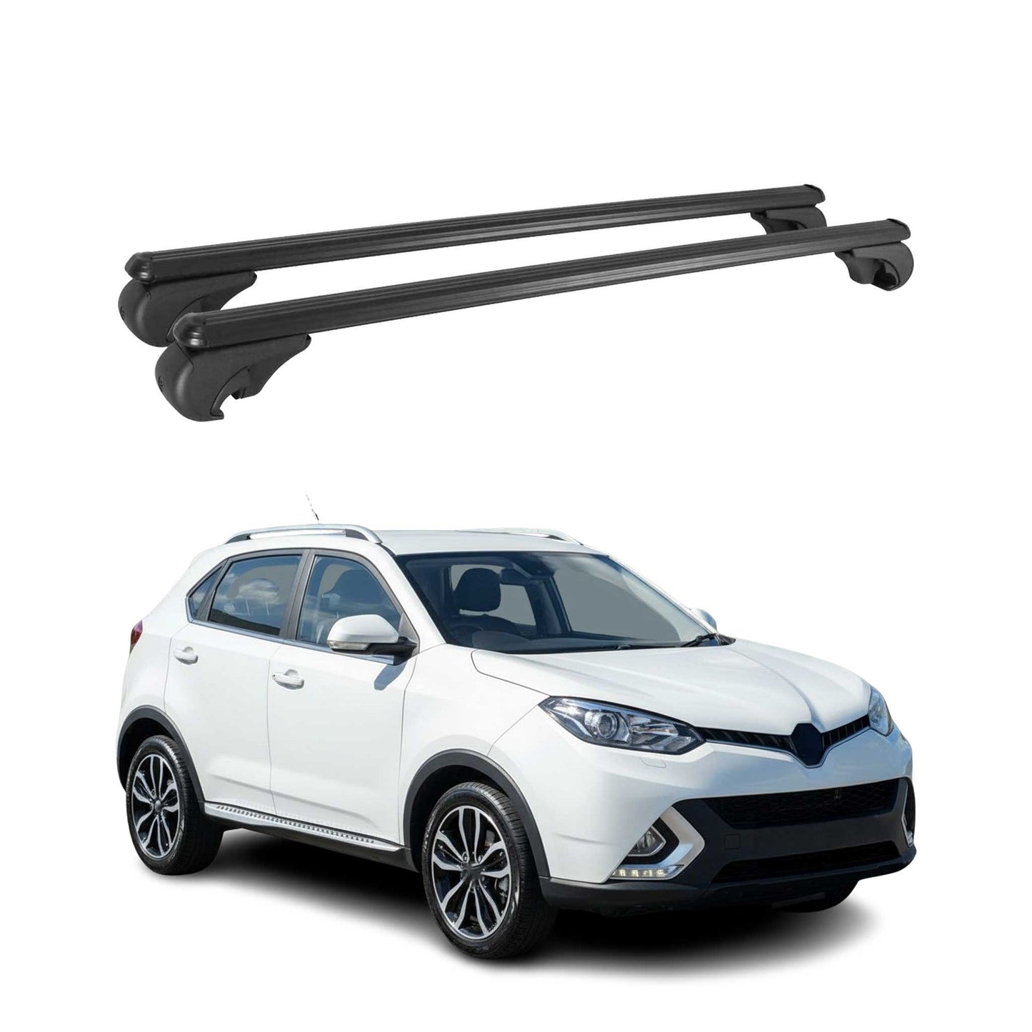 Dachträger Grundtäger für MG GS 2015-2025 75kg Aluminium Schwarz 2 tlg