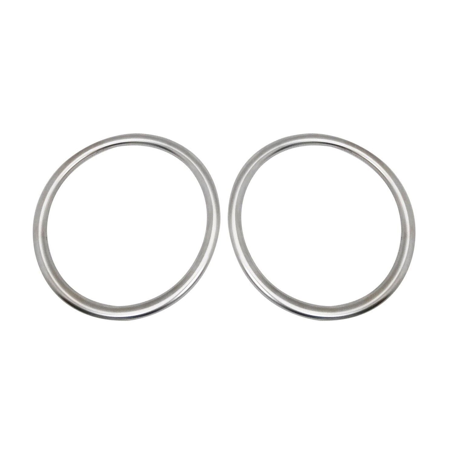 Tagfahrlicht Rahmen Schutz für Hyundai i10 2017-2019 Edelstahl Silber 2tlg