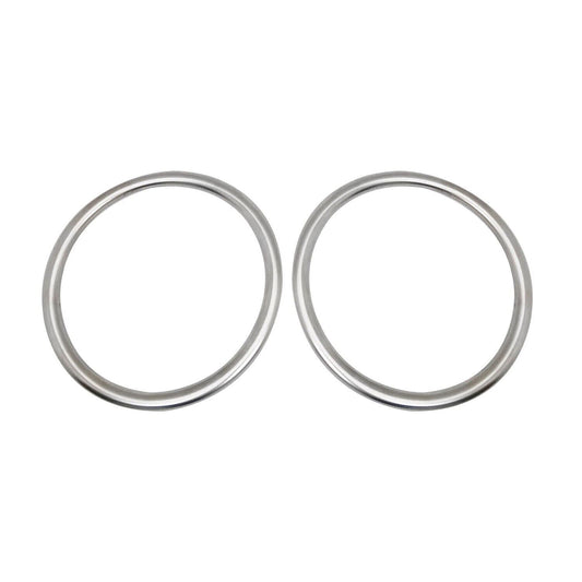 Tagfahrlicht Rahmen Schutz für Hyundai i10 2017-2019 Edelstahl Silber 2tlg