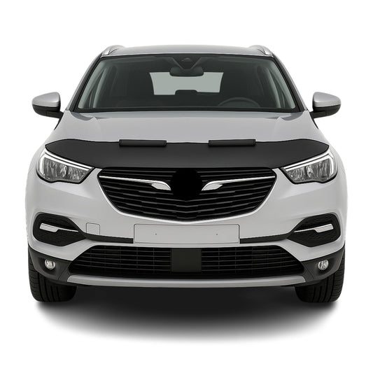 Haubenbra Steinschlagschutz für Opel Grandland X 2017-2025 Schwarz Halb