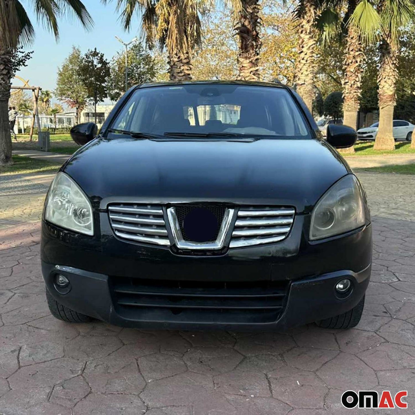 Grilă radiator Nissan Qashqai J10 2006-2014, crom, 8 benzi