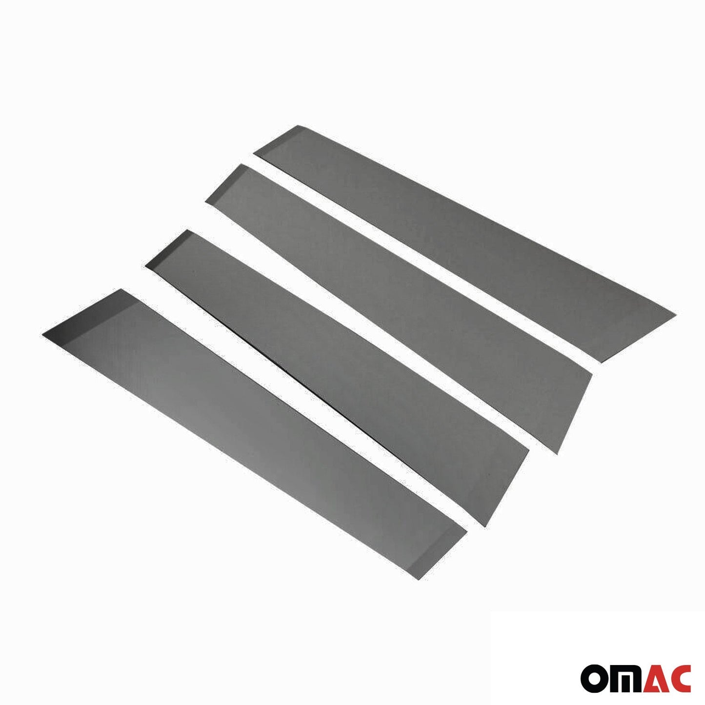 B-Säule C-Säule Türsäulen Verkleidung für Toyota C-HR 2016-2025 Chrom Dunkel 4x