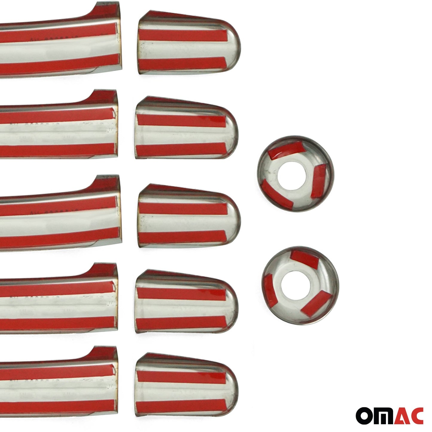 Türgriff Blende Türgriffkappen für Ford Transit 2014-2025 5-Tür Edelstahl 12x