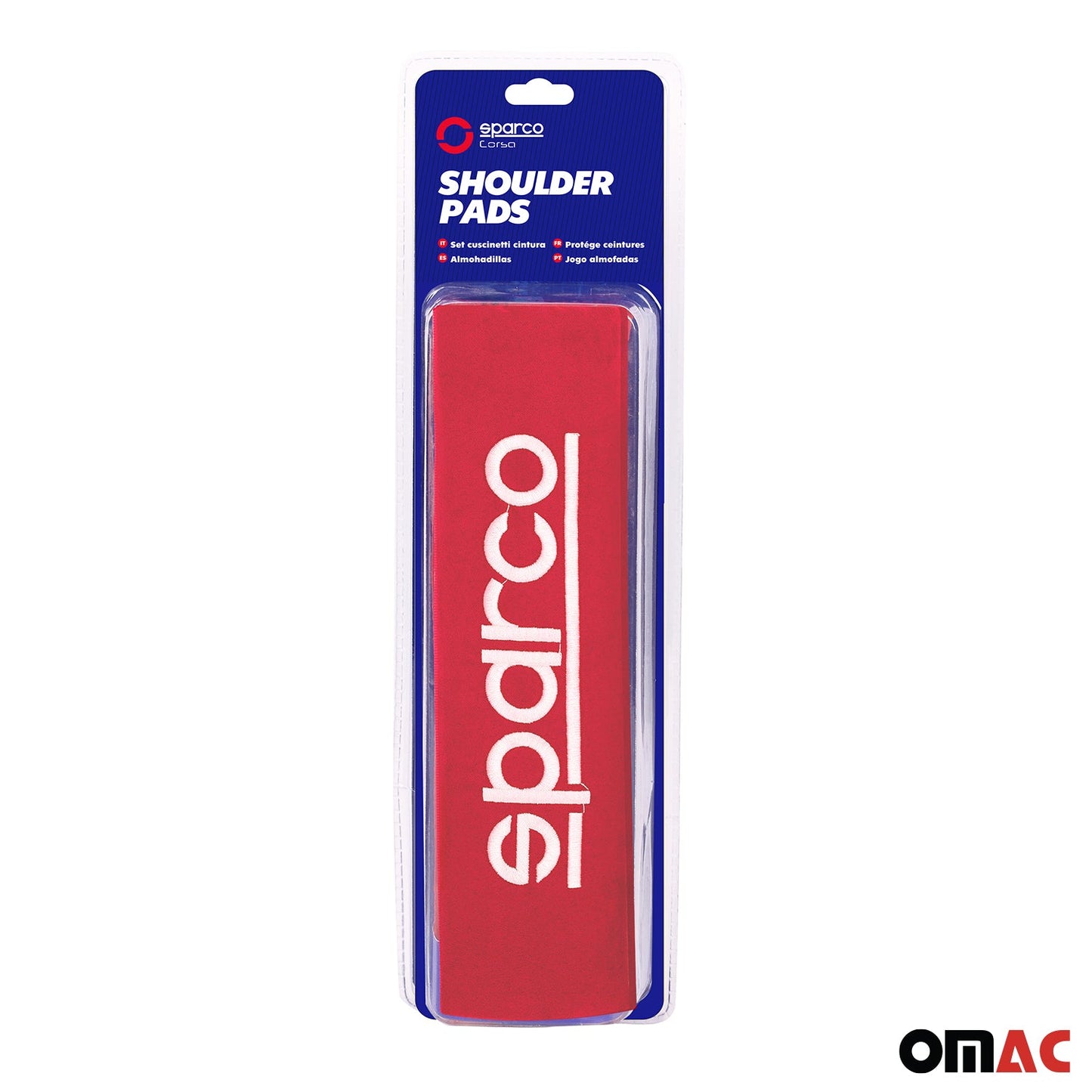 SPARCO Gurtschoner Gurtpolster Sicherheitsgurt Gurtschutz Autogurt Rot 2x