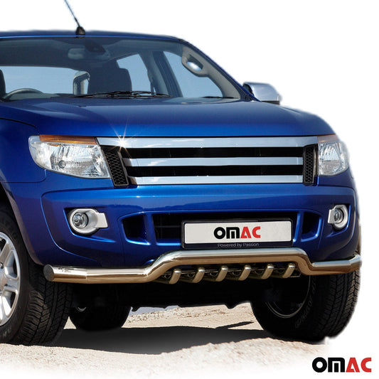 Bară de protecție/buton față pentru Ford Ranger 2011-2016 cu omologare ABE (omologare de tip germană) oțel argintiu