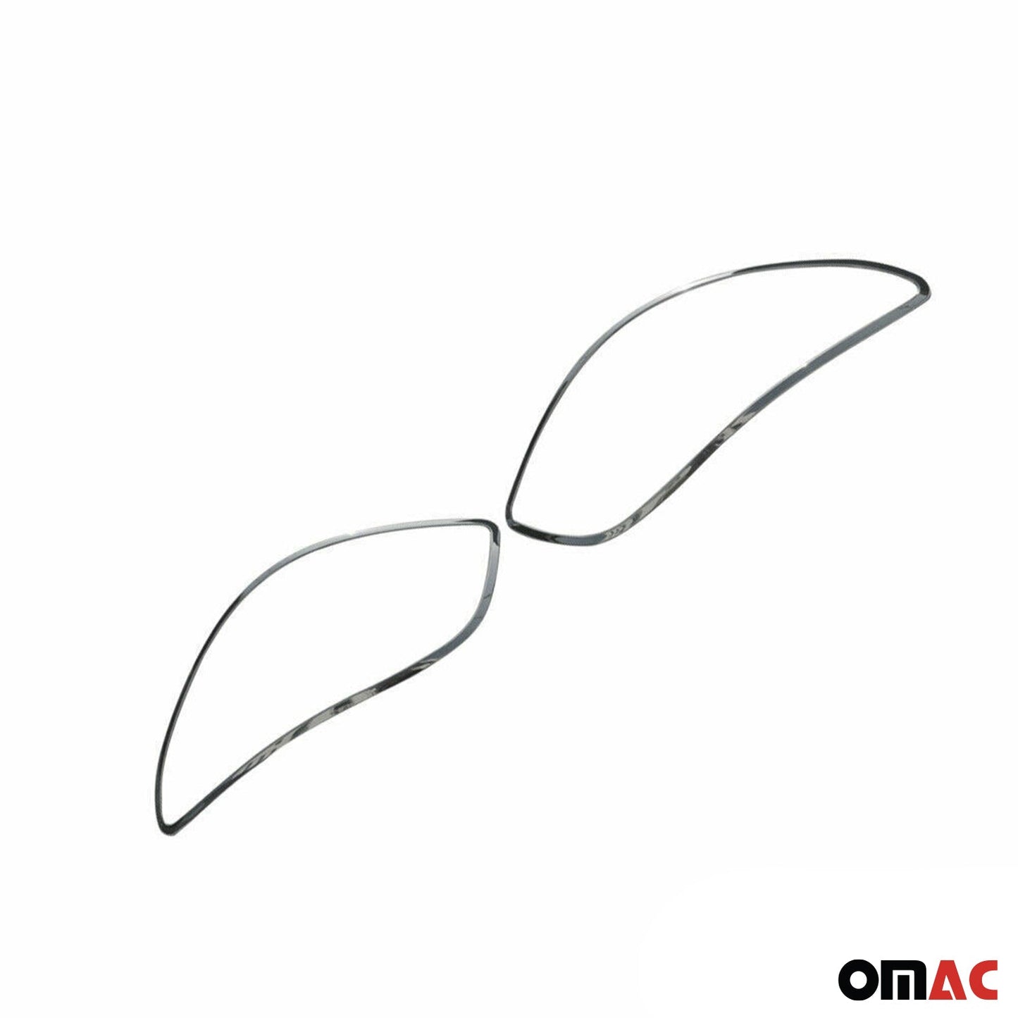 Listwy oświetleniowe tylne do Peugeota 206 1998-2009, chrom ABS srebrny, zestaw 2 szt.