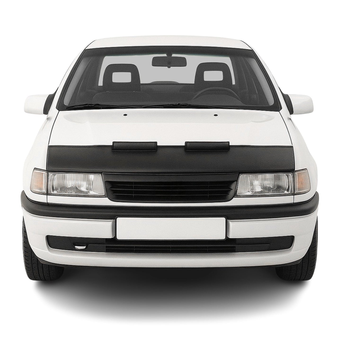 Protecție capotă anti-ciobituri pentru Opel Vectra 1988-1995, jumătate neagră