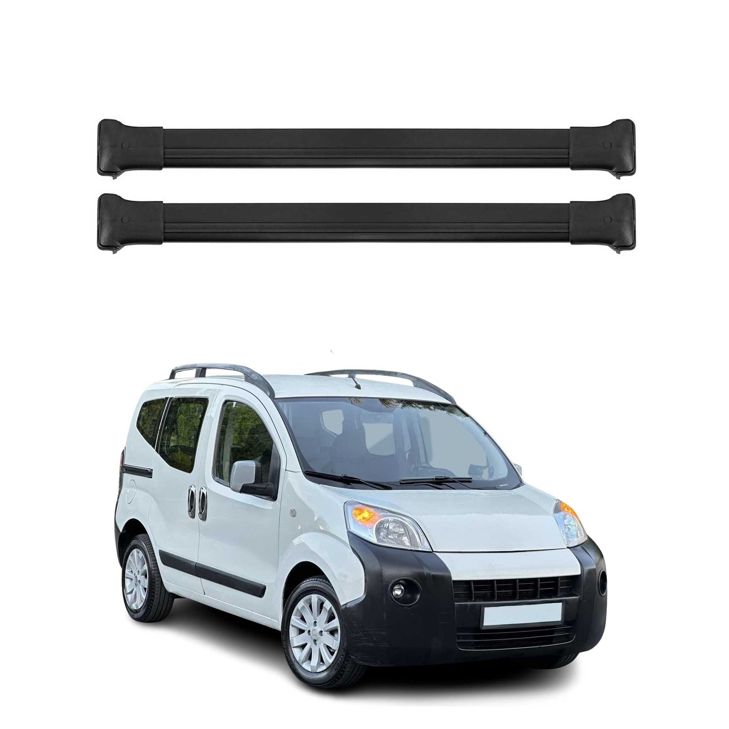 Dachträger Gepäckträger für Citroen Nemo 2008-2016 Relingträger Alu Schwarz