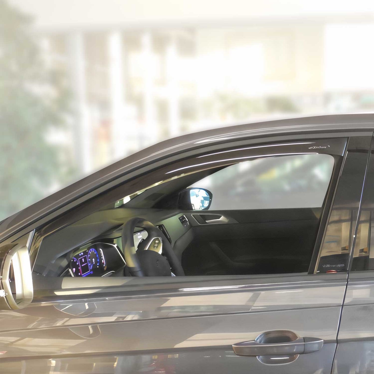 Windabweiser Regenabweiser für VW Taigo 2020-2025 Dunkel Acryl 2tlg