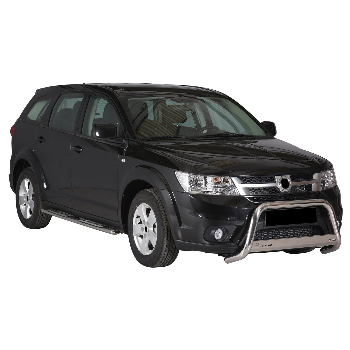 Bară de protecție/buton față pentru Fiat Freemont 2011-2016, ø63mm, oțel, argintiu