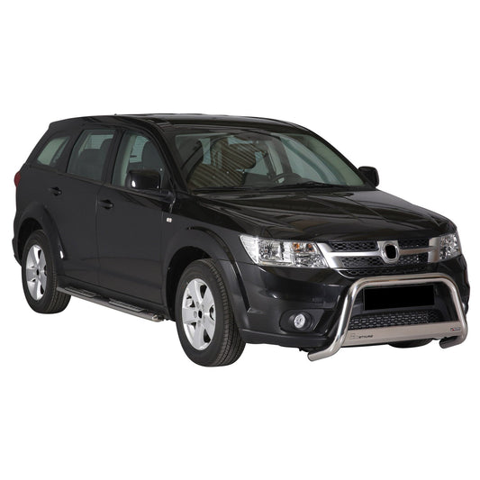 Bară de protecție/buton față pentru Fiat Freemont 2011-2016, ø63mm, oțel, argintiu